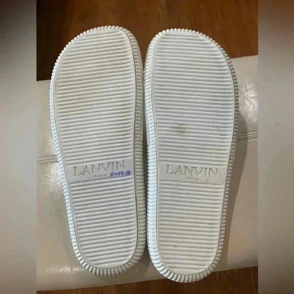 LANVIN Men’s Arpege Slide Logo Slip on Sandal flip flop Size 8.5 US / EU 42 main image 4